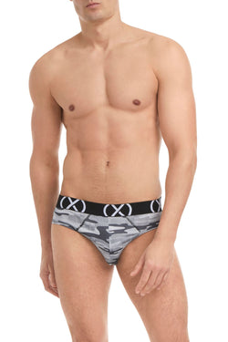 (X) Black Lead and Tech Camo No Show Briefs 3-Pack thumbnail 2
