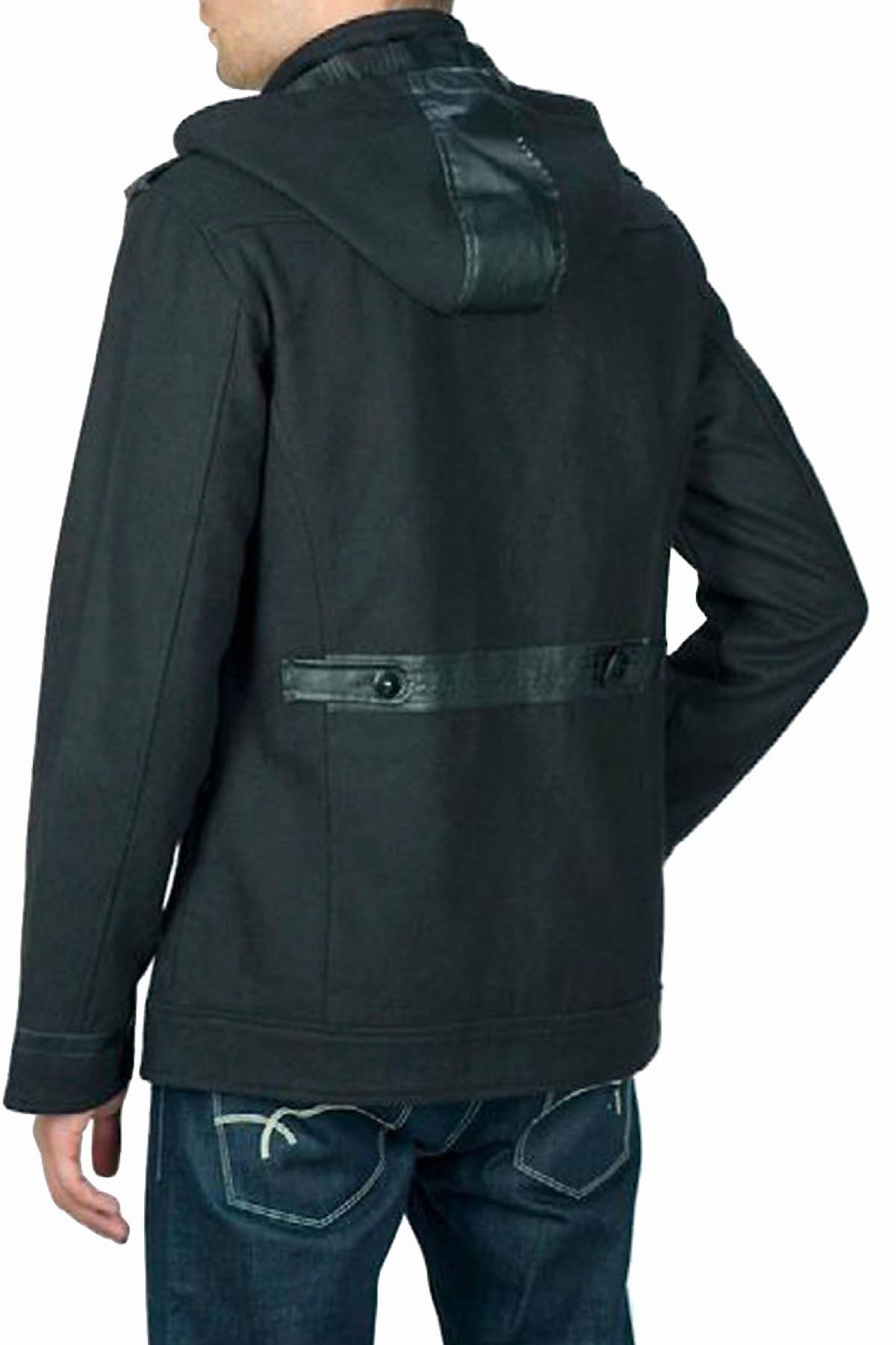 X-Ray Jeans Black Concord Hooded Coat
