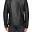 X-Ray Jeans Black Slim Fit Moto Faux-Leather Jacket with Quilting Detail