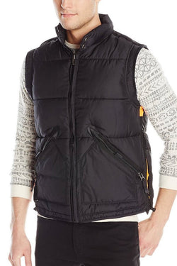 X-Ray Jeans Black Slim Fit Puffer Vest thumbnail 1