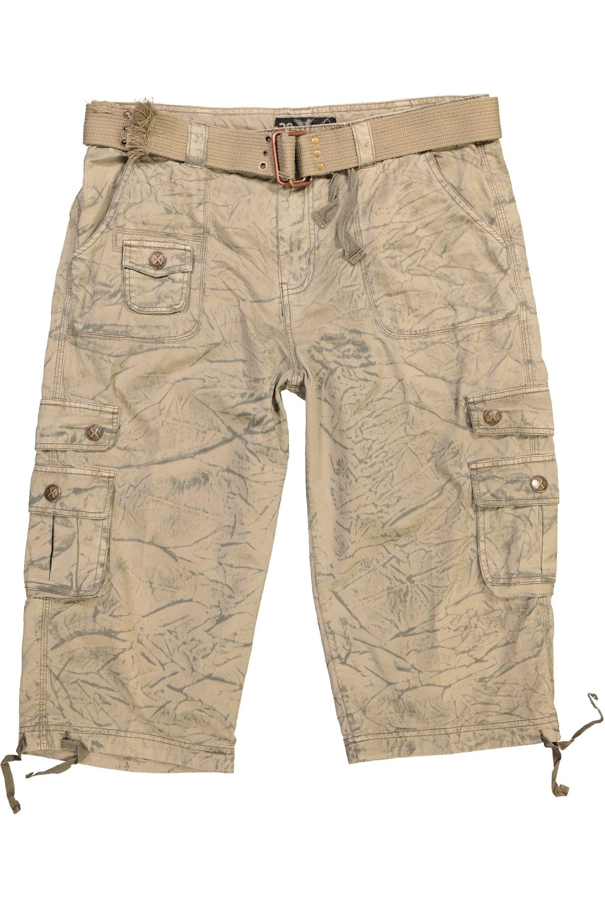 X-Ray Jeans Khaki Green Industrial Short