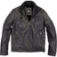 X-Ray Jeans Navy Distressed Faux-Leather Zip-Up Jacket