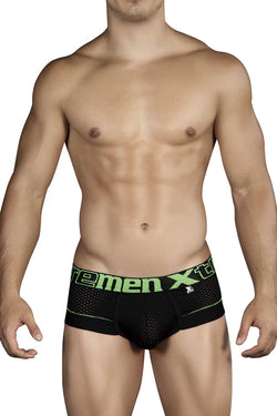 XTREMEN Black/Lime Exposed Microfiber Brief thumbnail 1