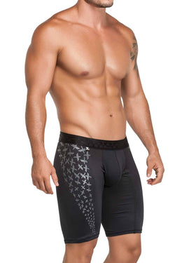 XTREMEN Black Microfiber Sports Long Boxer Brief thumbnail 1