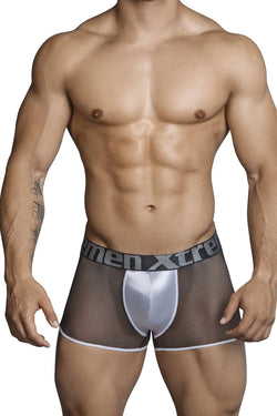 XTREMEN Black/Silver Microfiber and Mesh Trunk thumbnail 1