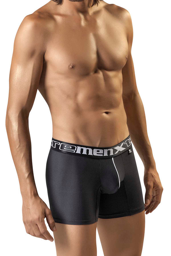 XTREMEN Black/White Dot Microfiber Boxer Brief