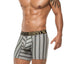 XTREMEN Black/White Stripe Microfiber Boxer Brief