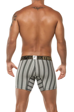 XTREMEN Black/White Stripe Microfiber Boxer Brief thumbnail 3