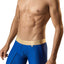 XTREMEN Blue/Gold Mesh-Stripe Microfiber Boxer Brief