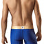 XTREMEN Blue/Gold Mesh-Stripe Microfiber Boxer Brief
