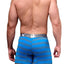 XTREMEN Blue/Grey-Striped Microfiber Boxer Brief