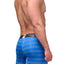 XTREMEN Blue/Light-Grey Stripe Microfiber Classic Boxer Brief