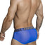 XTREMEN Blue/Print Studded Microfiber/Mesh Brief