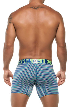 XTREMEN Blue Stripe Microfiber Classic Boxer Brief thumbnail 3