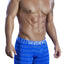 XTREMEN Blue/White Microfiber Small-Stripe Boxer Brief