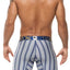 XTREMEN Blue/White Stripe Microfiber Boxer Brief