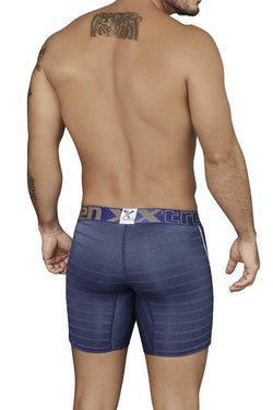 XTREMEN Dark-Blue Jacquard Mini-Print Boxer Brief thumbnail 3