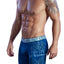 XTREMEN Dark-Blue Maze Microfiber Boxer Brief