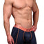 XTREMEN Dark-Grey/Neon-Orange Microfiber Boxer Brief