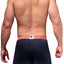 XTREMEN Dark-Grey/Neon-Orange Microfiber Boxer Brief