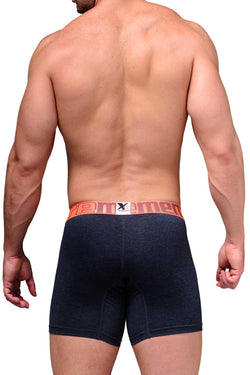 XTREMEN Dark-Grey/Neon-Orange Microfiber Boxer Brief thumbnail 3