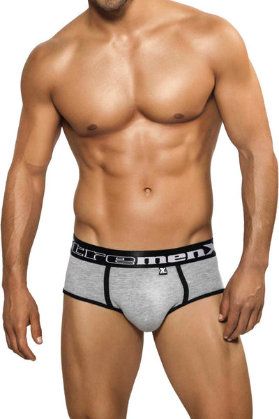 XTREMEN Grey/Black Classic Contrast Brief