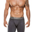 XTREMEN Grey Microfiber Sports Long Boxer Brief