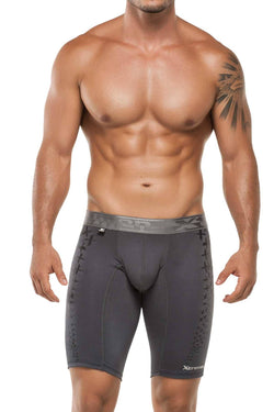 XTREMEN Grey Microfiber Sports Long Boxer Brief thumbnail 2