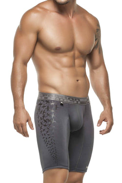 XTREMEN Grey Microfiber Sports Long Boxer Brief thumbnail 1