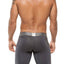 XTREMEN Grey Microfiber Sports Long Boxer Brief