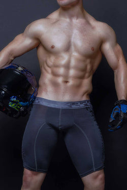 XTREMEN Grey Microfiber Sports Long Boxer Brief thumbnail 3