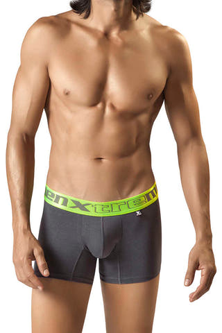 XTREMEN Grey/Neon Poly-Cotton Boxer Brief