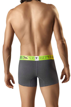 XTREMEN Grey/Neon Poly-Cotton Boxer Brief thumbnail 2
