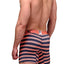 XTREMEN Grey/Orange-Striped Microfiber Boxer Brief