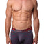 XTREMEN Grey/Red Open-Fly Microfiber Boxer Brief