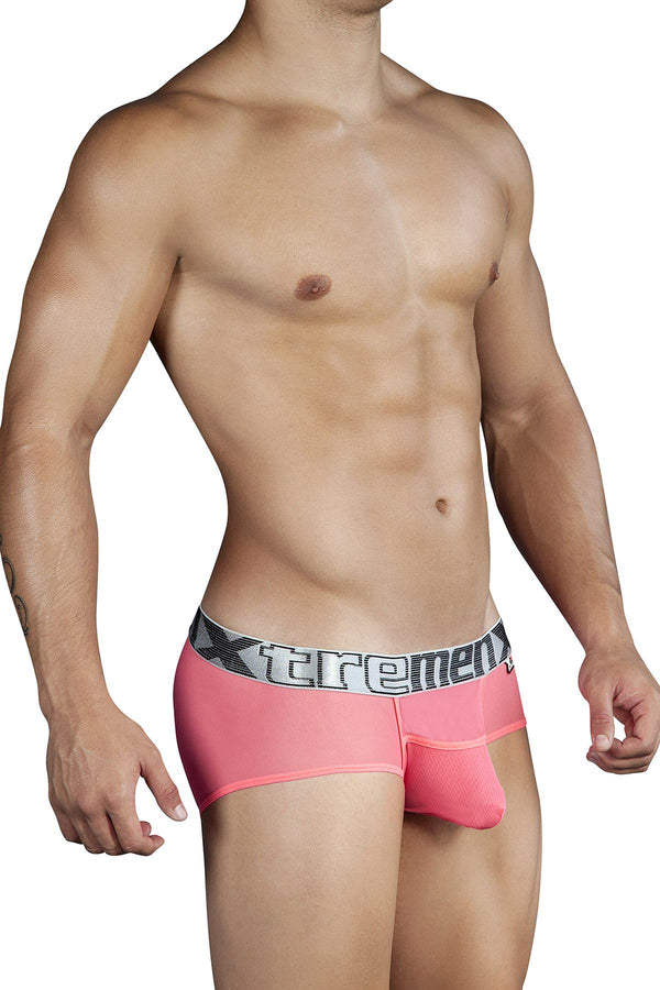 XTREMEN Hot Pink Sexy Transparent Brief