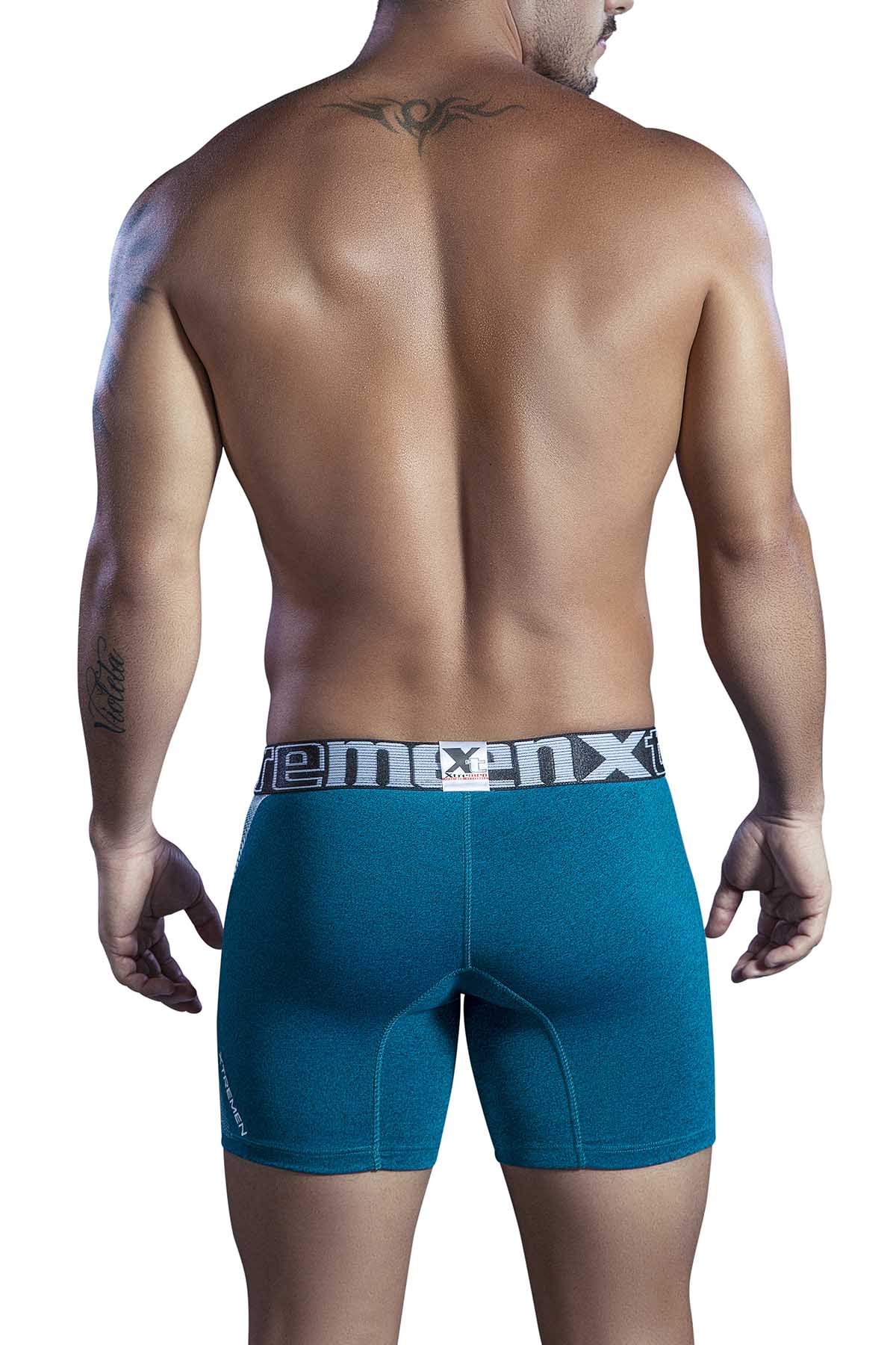 XTREMEN Jade-Green Microfiber Boxer Brief