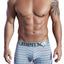 XTREMEN Light-Grey Stripes Microfiber Classic Boxer Brief