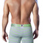 XTREMEN Lime-Green/Grey-Striped Sport-Performance Boxer Brief