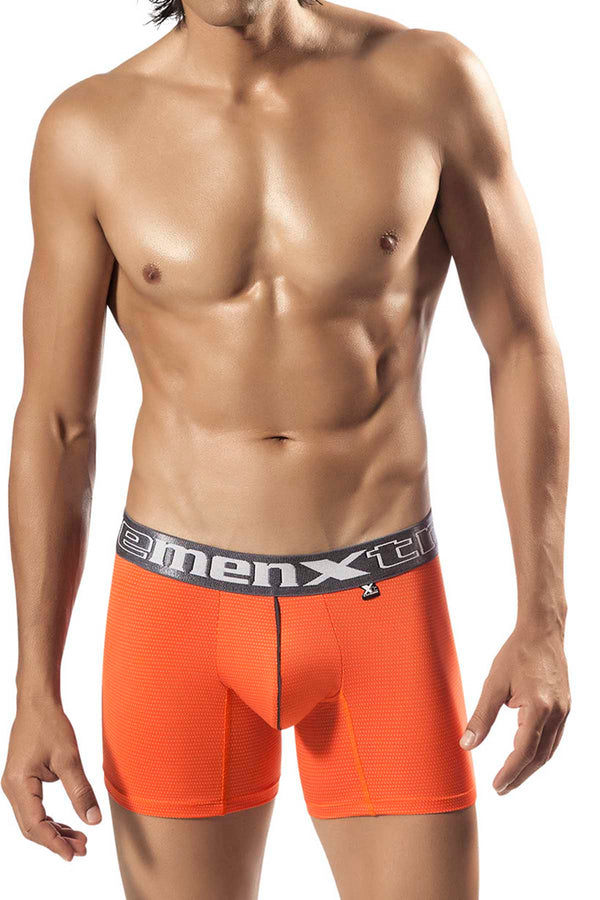 XTREMEN Orange/White Dot Microfiber Boxer Brief