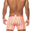 XTREMEN Orange/White Stripe Microfiber Boxer Brief