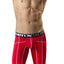 XTREMEN Red Decorative-Stitch Sport Xtreme Long Boxer