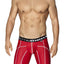 XTREMEN Red Decorative-Stitch Sport Xtreme Long Boxer