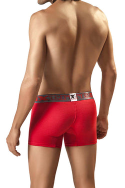 XTREMEN Red/Grey Poly-Cotton Boxer Brief thumbnail 2