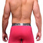 XTREMEN Red/Light-Grey Microfiber Boxer Brief