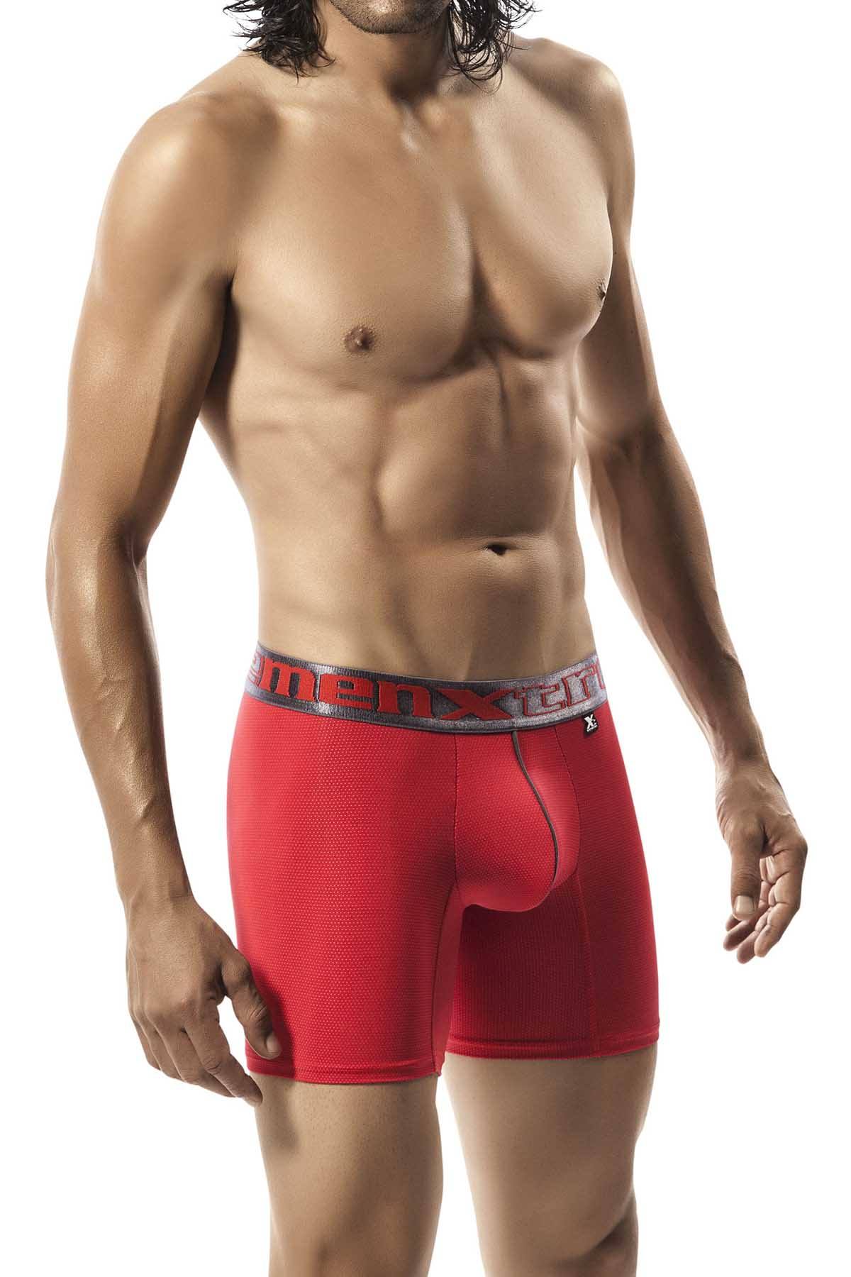XTREMEN Red Microfiber Boxer Brief