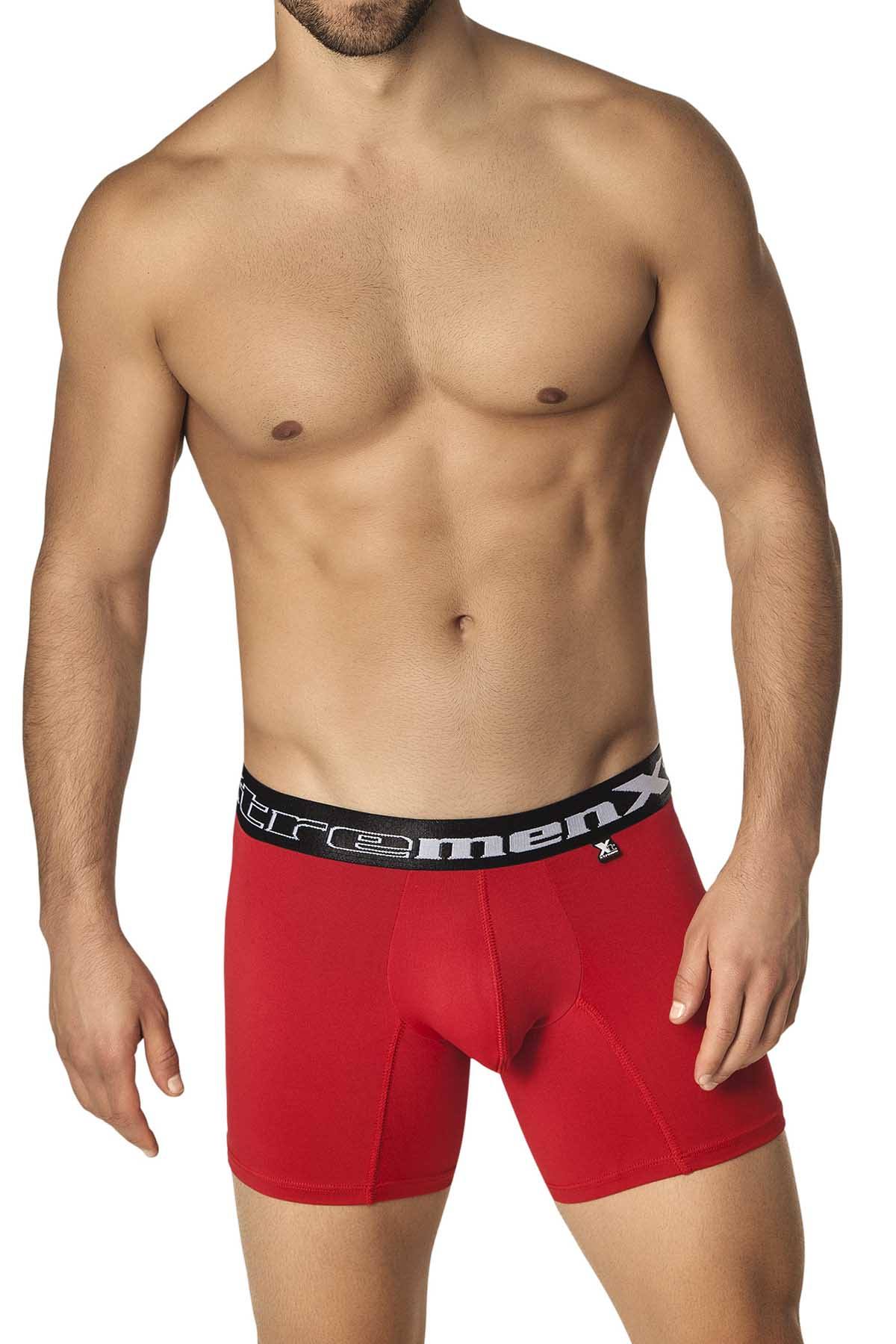 XTREMEN Red Microfiber Sport Boxer Brief