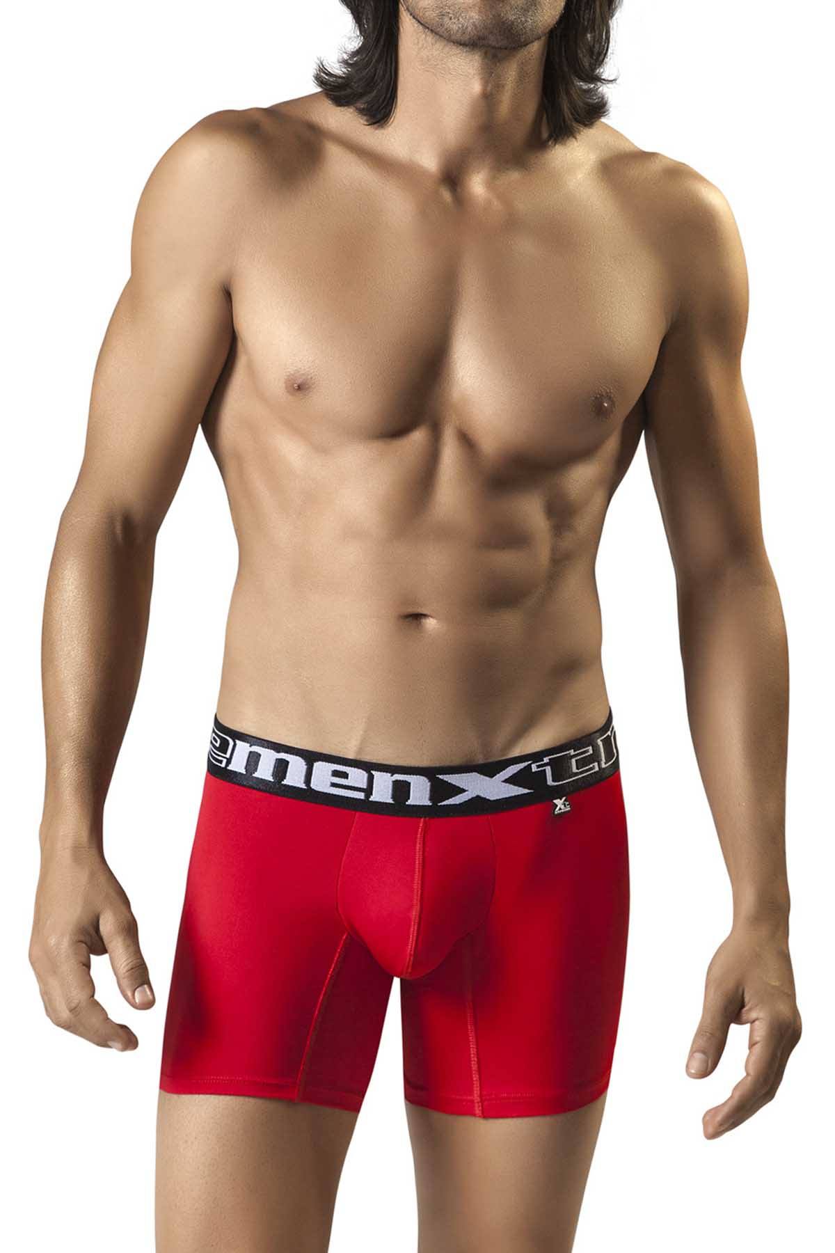 XTREMEN Red Microfiber Sport Boxer Brief