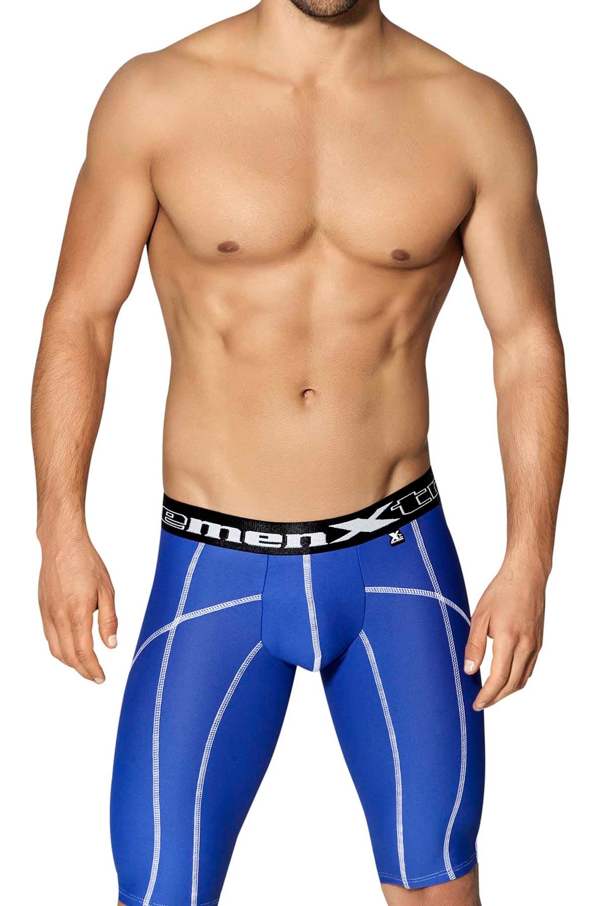 XTREMEN Royal-Blue Decorative Stitching Sports Boxer