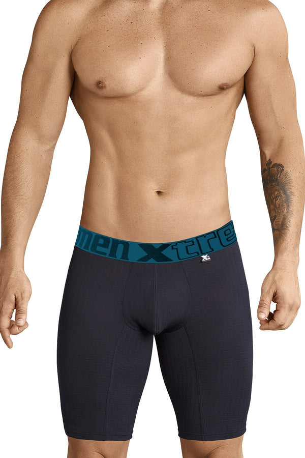 XTREMEN Solid Black Sports Boxer Brief